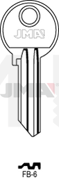 JMA FB-6 Cilindričan ključ (Silca FB13R / Errebi F40R)