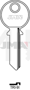 JMA TRI-9I Cilindričan ključ (Silca TL5R / Errebi TR6)