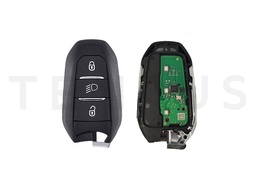 OSTALI EL PEUGEOT 17 A - Peugeot AES handsfree smart daljinac 3 tastera - FAR, aftermarket, A3M15 A3M05 A3M65, Hitag AES 433MHz CIT-1 / VA2