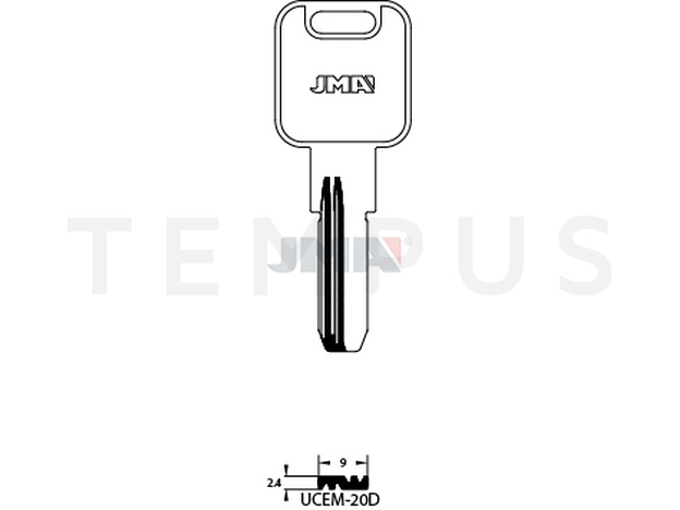 UCEM-20D Specijalan ključ (Silca UC10R / Errebi TT25R) 14010