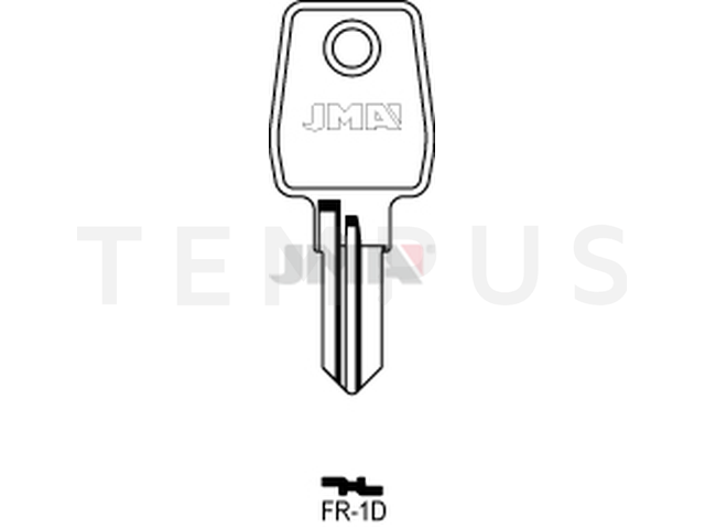 FR-1D Cilindričan ključ (Silca FRT6R, FRT4R / Errebi FRT3R) 13092