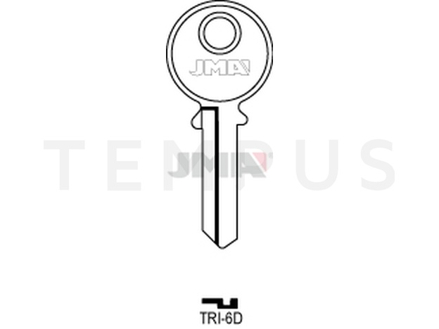 TRI-6D Cilindričan ključ (Silca TL7 / Errebi TR4R) 13967