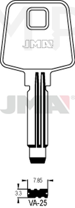 JMA VA-25 Specijalan ključ (Silca VAC91 / Errebi VC80)