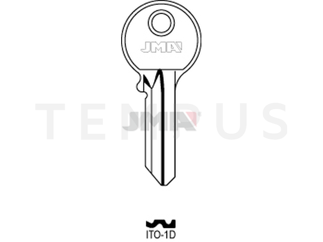 ITO-1D Cilindričan ključ (Errebi ITO1) 13264