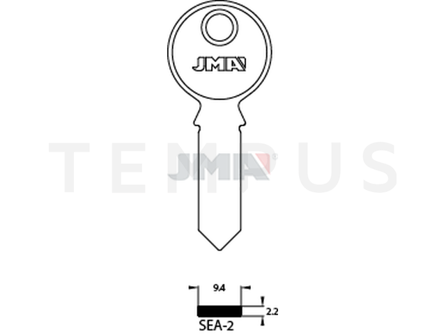 SEA-2 Specijalan ključ (Silca SEB2 / Errebi SE2) 13665
