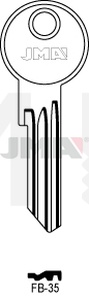 JMA FB-35 Cilindričan ključ (Silca FB22RX / Errebi F42RL)