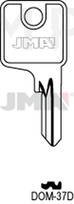 JMA DOM-37D Cilindričan ključ (Silca DM34 / Errebi DM32)