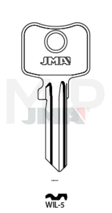 JMA WIL-5 Cilindričan ključ (Errebi WI5S1)