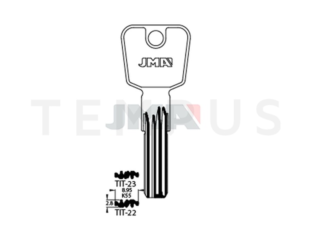 TIT-22 Specijalan ključ (Silca TN32 / Errebi TT27) 14928
