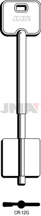 JMA CR-12G Kasa ključ (Silca 5R11 / Errebi 2CR13)