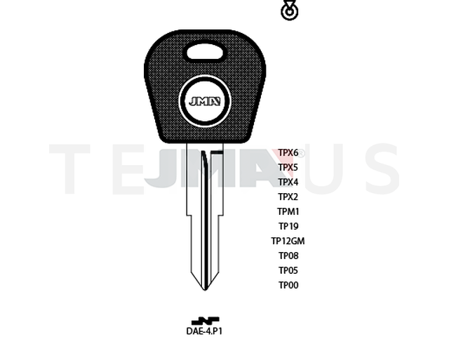 TP00DAE-4.P1 (Silca DWO5T0/ Errebi T00DW1P) 13827