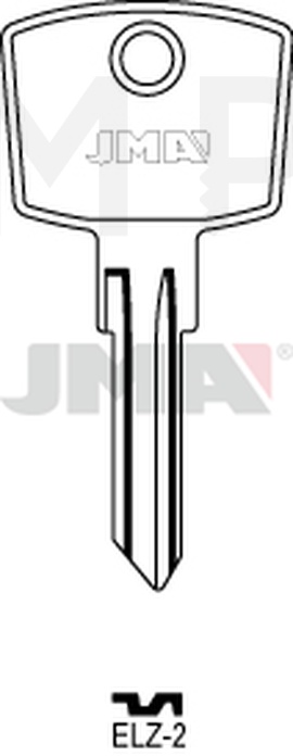 JMA ELZ-2 Cilindričan ključ (Silca EL5R / Errebi EZ8R)