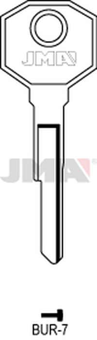 JMA BUR-7 Cilindričan ključ (Silca BUR5 / Errebi BG12)