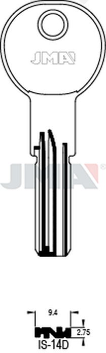 JMA IS-14D Specijalan ključ (Silca IE15 / Errebi I15)