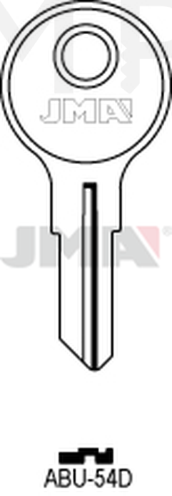 JMA ABU-54D Cilindričan ključ (Silca AB35 / Errebi AU81)