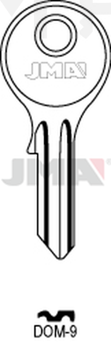 JMA DOM-9 Cilindričan ključ (Silca DM2R / Errebi DM7R)