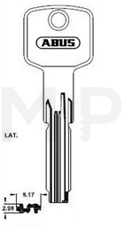 CI-26 Original Abus ključ (Silca AB74, AB48 / Errebi C27)