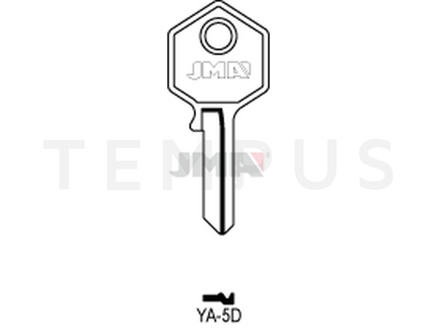 YA-5D Cilindričan ključ (Silca YA14R / Errebi YI4RD) 14108
