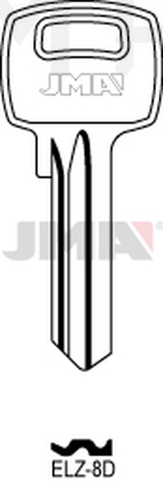 JMA ELZ-8D Cilindričan ključ (Silca EL1C / Errebi EZ10)