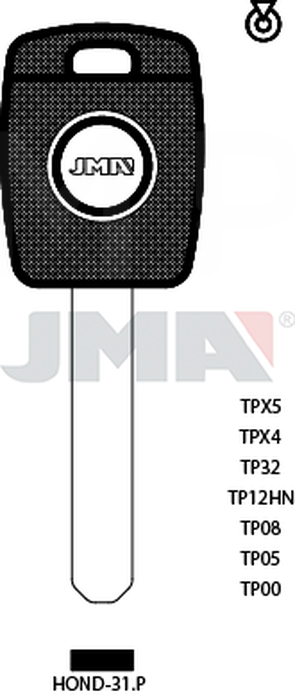 JMA TP00HOND-31.P (Silca HON66T0 / Errebi T00HD58P)
