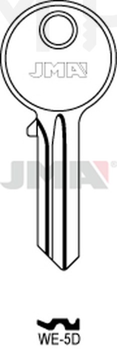 JMA WE-5D Cilindričan ključ (Silca WE2 / Errebi WK4D)