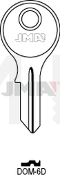 JMA DOM-6D Cilindričan ključ (Silca DM4, DM19 / Errebi DM10, DM24)
