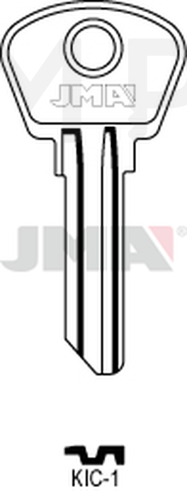 JMA KIC-1 Cilindričan ključ (Silca KIV2R / Errebi KCN1S)