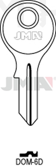 JMA DOM-6D Cilindričan ključ (Silca DM4, DM19 / Errebi DM10, DM24)