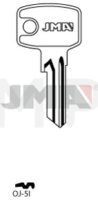 JMA OJ-5I Cilindričan ključ (Silca OJ5R / Errebi OJ5R)