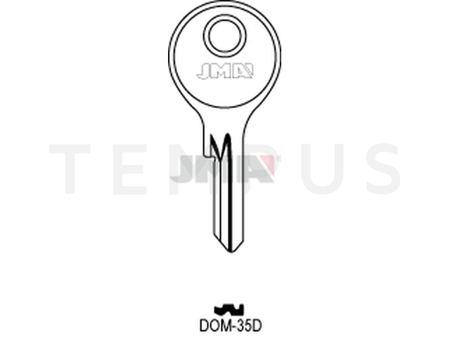 DOM-35D Cilindričan ključ (Silca DM8 / Errebi DM15) 12877