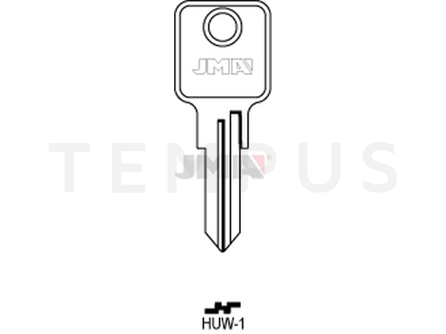 HUW-1 Cilindričan ključ (Silca HW4 / Errebi UW4R) 13215