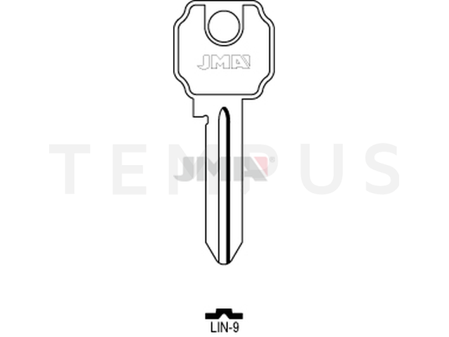 LIN-9 Cilindričan ključ (Silca LC10 / Errebi LI15) 13407