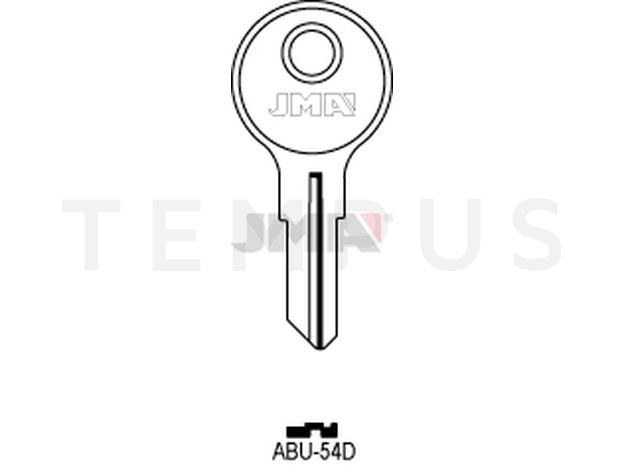 ABU-54D Cilindričan ključ (Silca AB35 / Errebi AU81)