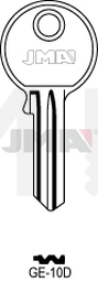 JMA GE-10D Cilindričan ključ (Silca GE118 / Errebi GG49)