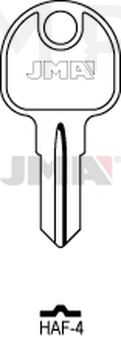 JMA HAF-4 Cilindričan ključ (Silca HF73R / Errebi HAF4)