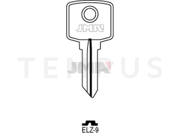 ELZ-9 Cilindričan ključ (Silca EL25 / Errebi EZ11) 12919