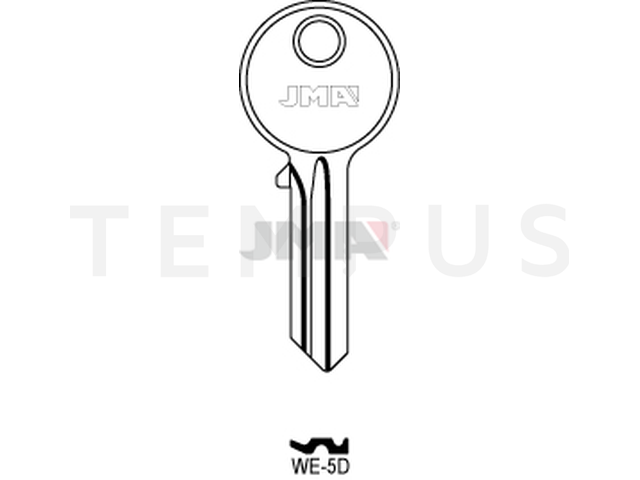 WE-5D Cilindričan ključ (Silca WE2 / Errebi WK4D) 14078