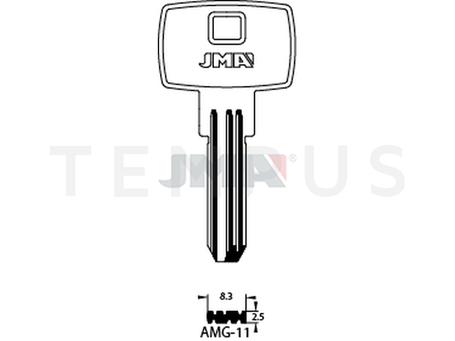 AMG-11 Specijalan ključ (Silca FH35 / Errebi FT24) 14854