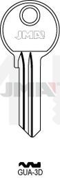 JMA GUA-3D Cilindričan ključ (Silca GD8R / Errebi GUA3)