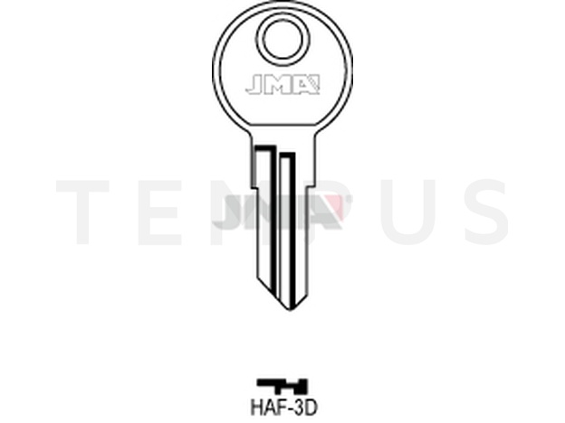 HAF-3D Cilindričan ključ (Silca HF1R / Errebi HAF2R) 13164