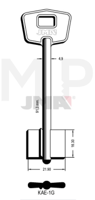 JMA KAE-1G Kasa ključ (Errebi 2KAL1)