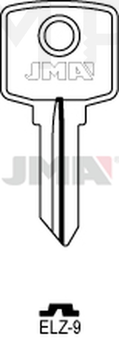 JMA ELZ-9 Cilindričan ključ (Silca EL25 / Errebi EZ11)