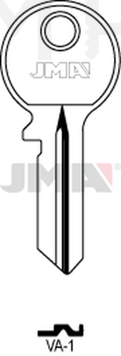JMA VA-1 Cilindričan ključ (Silca VAC29 / Errebi VC13)