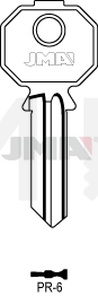 JMA PR-6 Cilindričan ključ (Silca PF092S / Errebi PS5M)