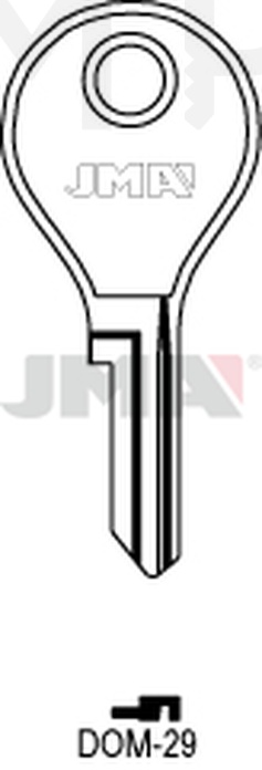 JMA DOM-29 Cilindričan ključ (Silca DM39R / Errebi DM20)