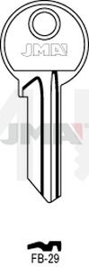 JMA FB-29 Cilindričan ključ (Silca FB28R / Errebi F35R)