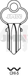 JMA CHI-5 Cilindričan ključ (Silca CH8 / ErrebiCHI12)