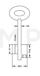 OSTALI ALP-1G Kasa ključ