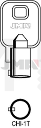 JMA CHI-1T Cilindričan ključ (Silca CH9T / Errebi CHI9T)