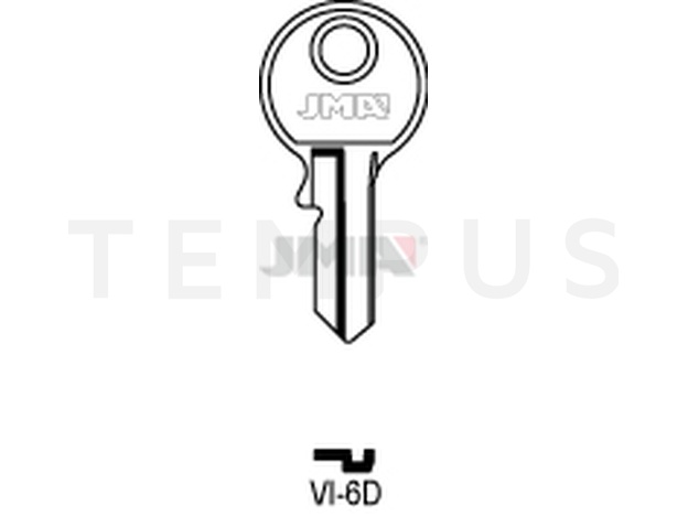 VI-6D Cilindričan ključ (Silca VI089 / Errebi V3PS) 14054